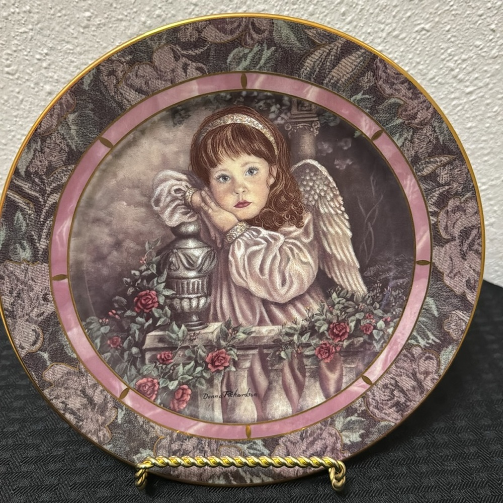 Gardens of Innocence Limited Edition “Hope” Plate by Richardson Bradford Exchang - Picture 12 of 17